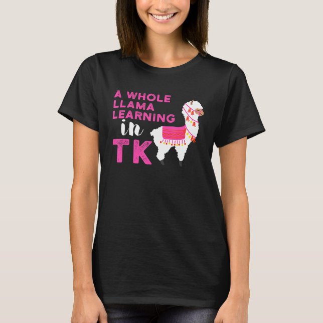 T-shirt TK jardin d'enfants transitoire Llama Learning (Devant)
