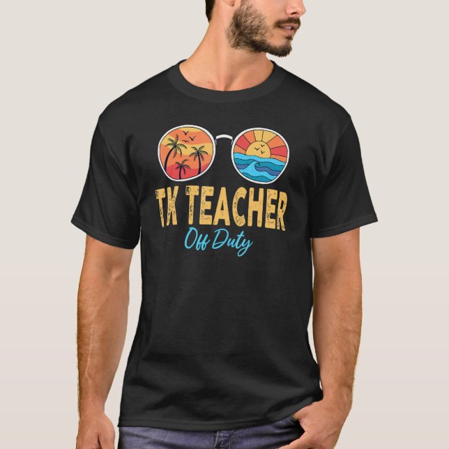 T-shirt Tk Professeur Hors Service Lunettes De Soleil Dern (Devant)