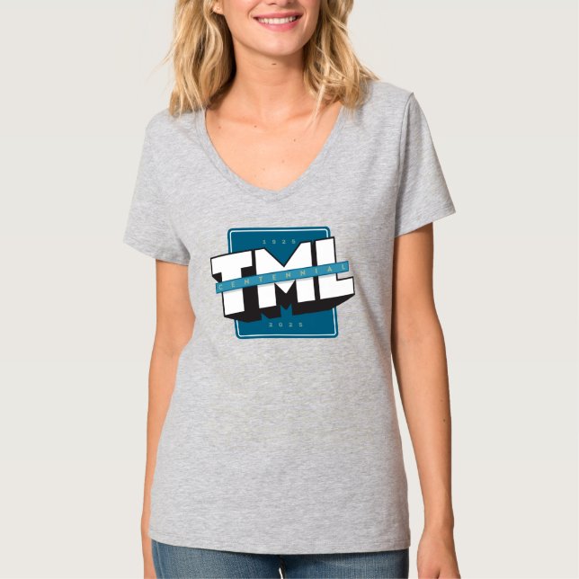 T-shirt TML Centennial Womens V Cou (Devant)