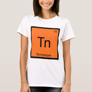T-shirt Tn - Tennessee State Chemistry Tableau périodique