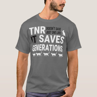 T-shirt TNR sauve des vies Secourt de chat