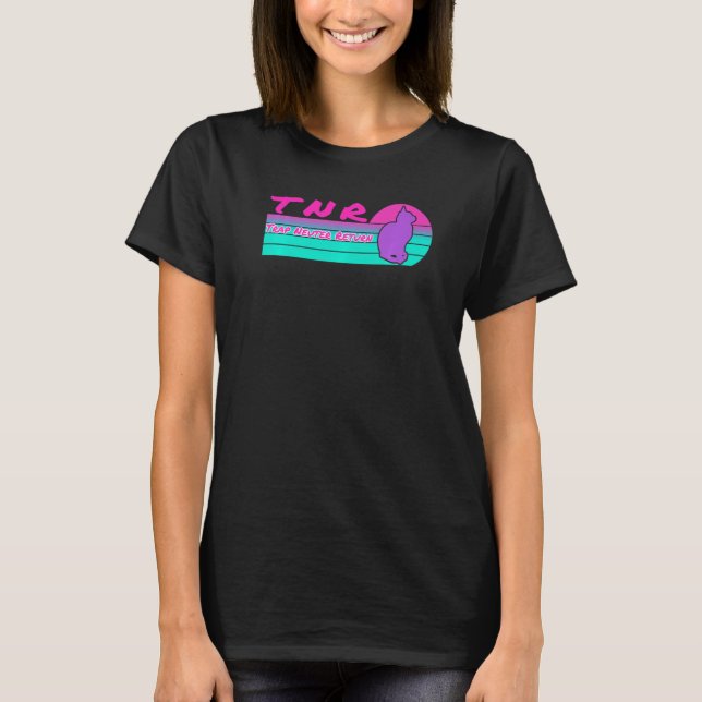 T-shirt Tnr Trap Neuter Retour Feral Cat Advocate Chat (Devant)