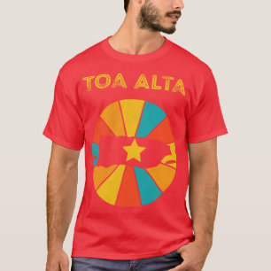 T-shirt Toa Alta Porto Rico Souvenir Vintage déshabillé 1