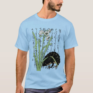 T-shirt Toad de grenouille botanique japonaise du XVIIIe s