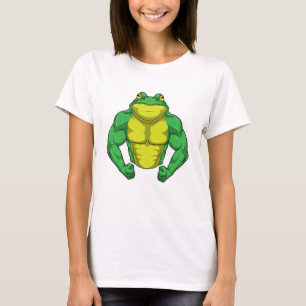 T-shirt Toad en Bodybuilder avec de grands Muscles