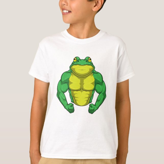 T-shirt Toad en Bodybuilder avec de grands Muscles (Devant)