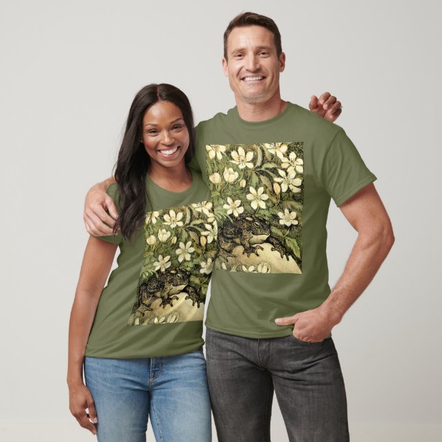 T-shirt Toad et Dogwood de style Art nouveau néerlandais (Unisexe)
