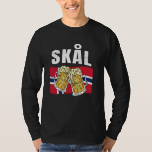 T-shirt Toast à la bière norvégienne Skal Norvège Traditio