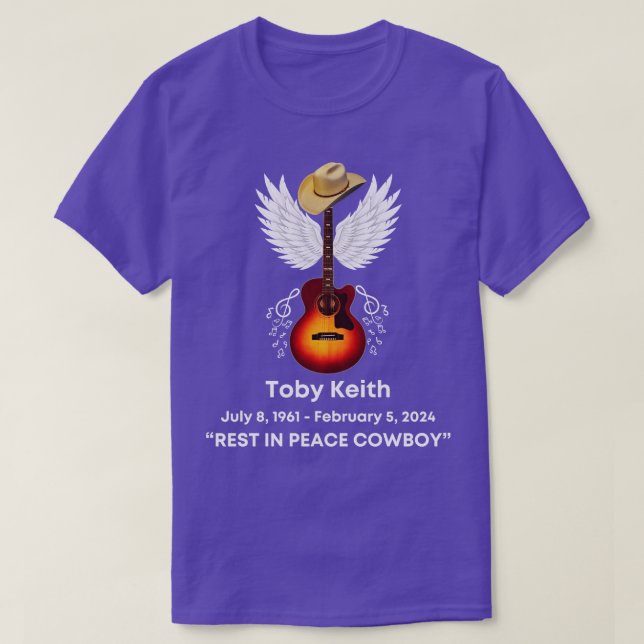 T-shirt Toby Keith Repose En Paix Hommage À L'Écrasseur Mé (Design devant)