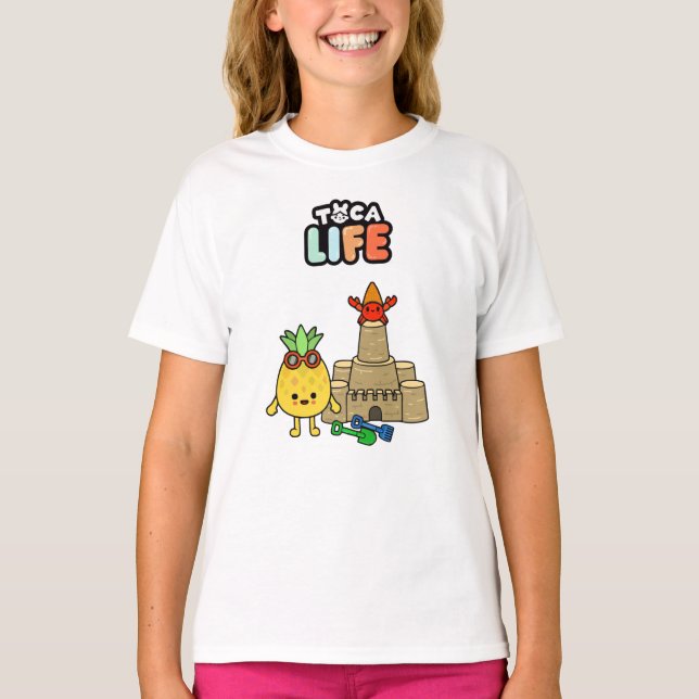 T-shirt Toca Life Toca Boca Toca World Beach (Devant)