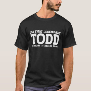 T-shirt Todd Nom de famille Fundy Team Nom de famille Todd