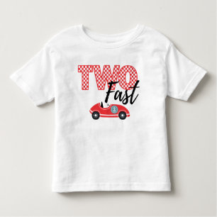 T-Shirt Toddler, DEUX TWO Fast 2nd Birthday Tee