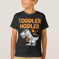 Toddler Hodler Trex Bitcoin BTC Cryptocurer