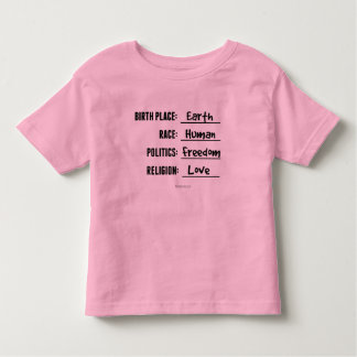 T-Shirt Toddler Terre de naissance