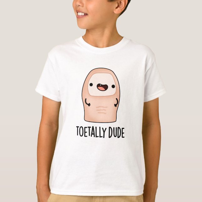 T-shirt Toetty Drôle Gros Toe Pun (Devant)