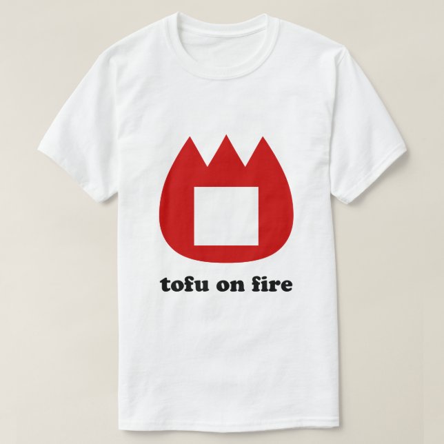 T-shirt 📛 tofu en feu (Design devant)