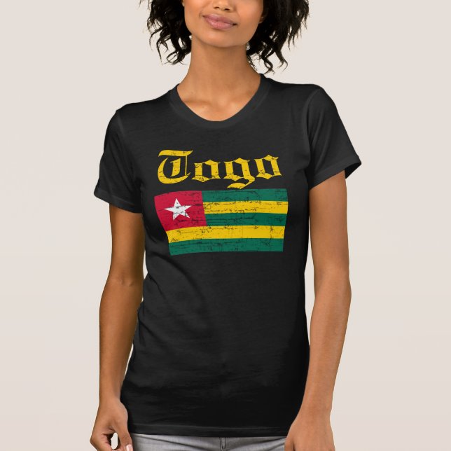 T-shirt togolais frais de drapeau (Devant)