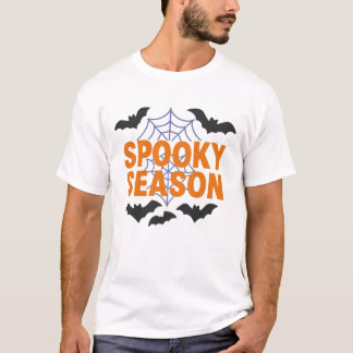T-shirt Toile araignée de chauves-souris d'Halloween de sa