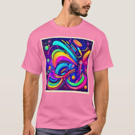 T-shirt Toile Cosmique : Un Univers de Couleur