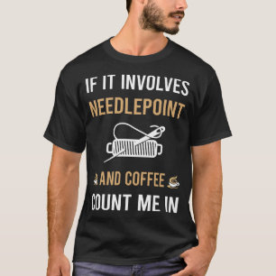 T-shirt Toile De Café Et De Point D'Aiguille