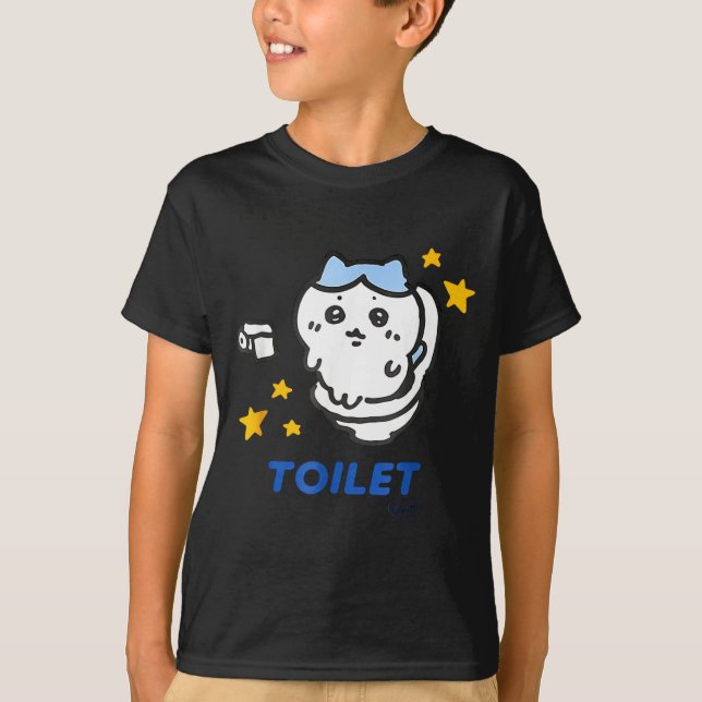 T-shirt Toilet Time Chikawa Meme Funny Tee  (Devant)