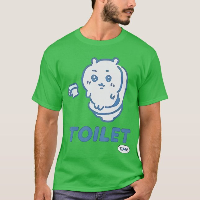 T-shirt Toilet Time Chikawa Meme Tee (Devant)