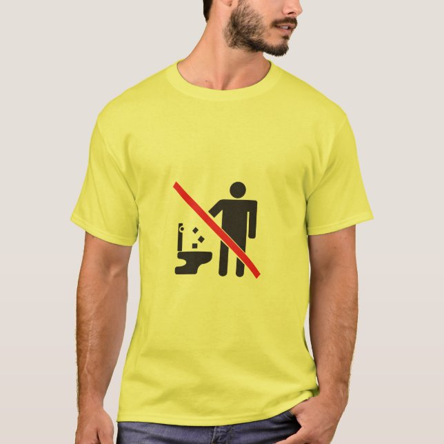 T-shirt Toilette de laser (Devant)