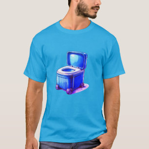 T-shirt Toilettes – Concept de design fonctionnel propre