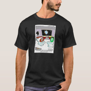 T-shirt Toilettes De L'Espace Extérieur Drôle Cartes De Mu