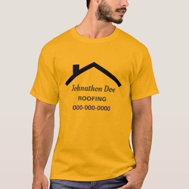 T-shirt Toit de maison personnalisé (Devant)