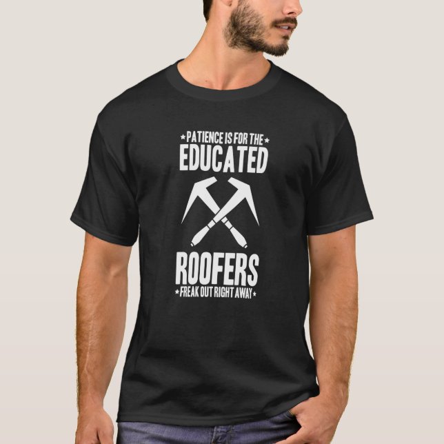 T-shirt Toit Patience Toit Toit Toilette Toilette (Devant)