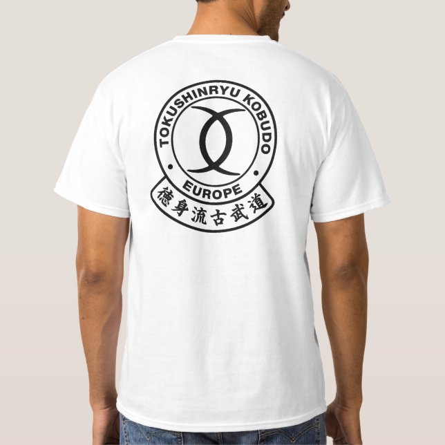 T-shirt Tokushinryu, Kobudo, Europe (Dos)