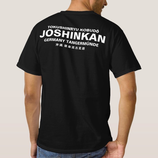 T-Shirt Tokushinryu, Kobudo, Joshinkan, black (Rückseite)