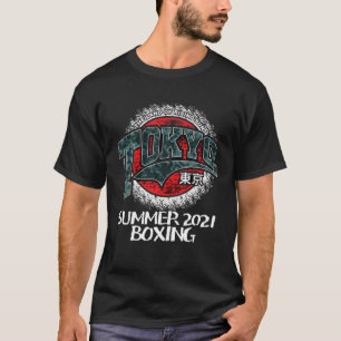 T-shirt Tokyo 東 Jeux d'été 京 Japon 2021 Boxe sportive