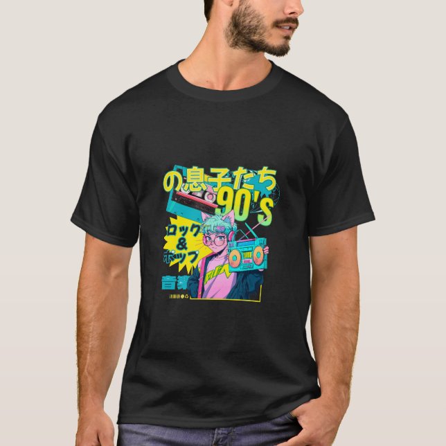T-shirt Tokyo bat les années 90 (Devant)