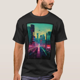 T-shirt Tokyo Cyberpunks Retro lo-fi indie Japon vibe est