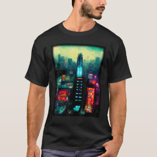 T-shirt Tokyo Cyberpunks Retro lo-fi indie Japon vibe est