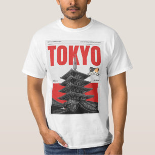 T-shirt Tokyo et amateurs de chats