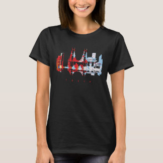 T-shirt Tokyo Japon Skyline Neon Chemise de Voyage