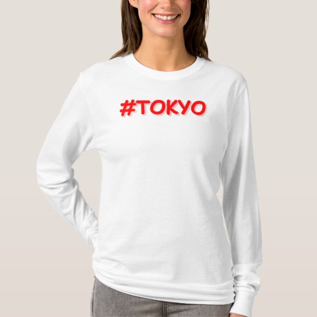 T-shirt "#Tokyo" Joli Design. Commandez dès maintenant  (Devant)