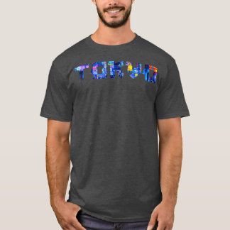 T-shirt Tokyo Shinjuku Street Panneaux esthétiques Japon T