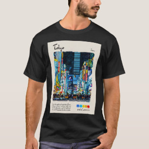 T-shirt Tokyo Watercolor Travel