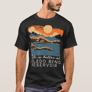 T-shirt Toledo Bend Réservoir Lake Life 