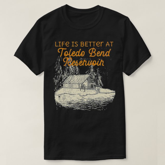 T-shirt Toledo Bend Réservoir Lake Life  (Design devant)