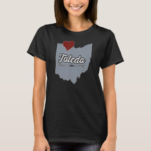 T-shirt TOLEDO Ohio OH City Etat USA Mignonne Souvenir