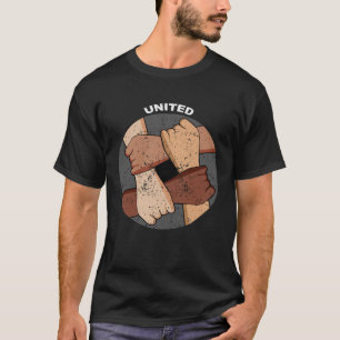 T-shirt Tolérance unie simple humain simple racisme Pullov