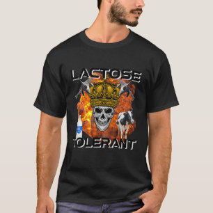 T-shirt Tolérant au lactose drôle Mème tendance