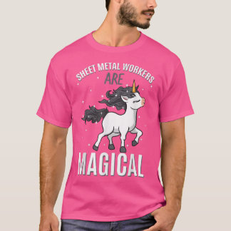T-shirt Tôlerie Les Travailleurs De Métal Sont Magique Uni