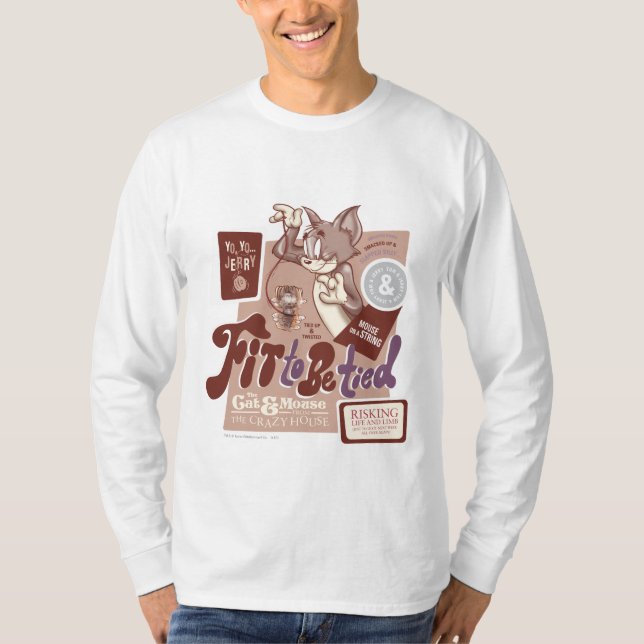 T-shirt Tom et Jerry Fit To Be Lied (Devant)