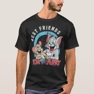 T-shirt Tom Et Jerry Meilleurs Amis Portrait Zip